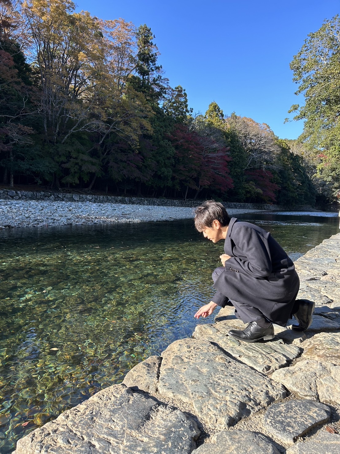 五十鈴川でお清めできました